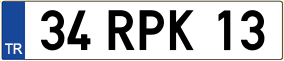 Trailer License Plate